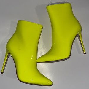 Neon Yellow Patent Leather